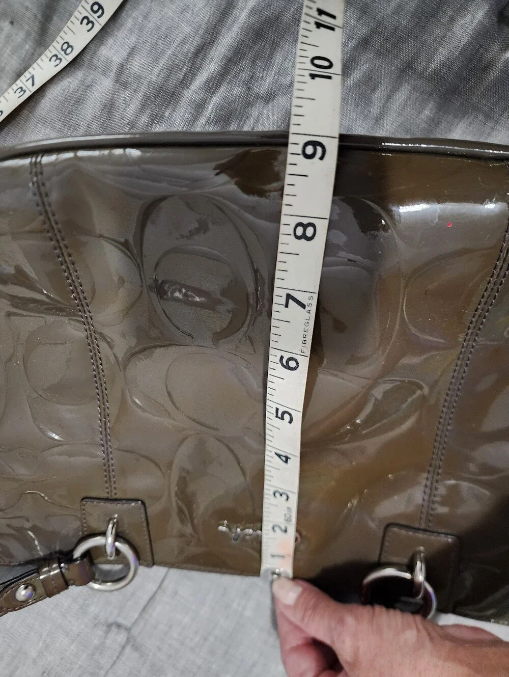 Coach Gallery East West Tote in Olive Green